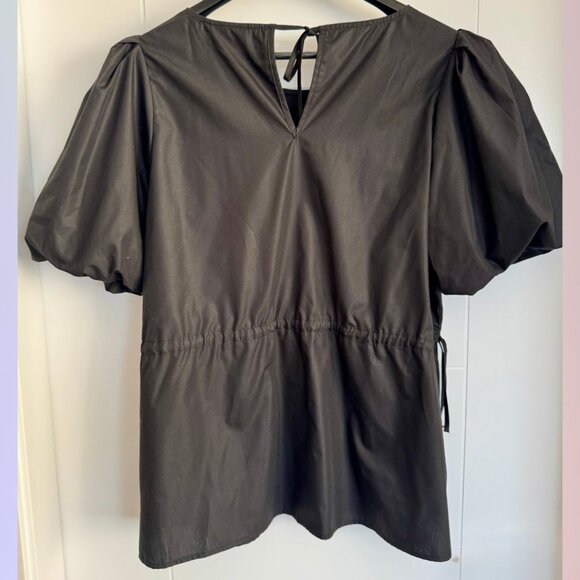 Kaffe (Curve) Black Babydoll Top – Size 44 - Picture 5 of 5